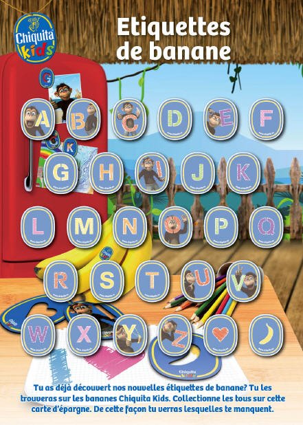 Collector « Chiquita Alphabet singes [2012] »