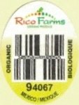 Rico farms organic produce eggplant aubergine organic biologique 94067 mexico mexique