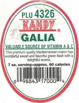 Kandy plu 4326 galia valuable source of vitamine a & c 098843170004