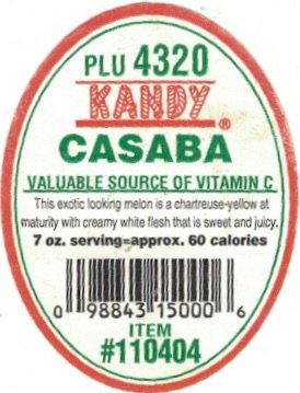 Kandy plu 4320 casaba valuable source of vitamine c 098843150006 item #110404