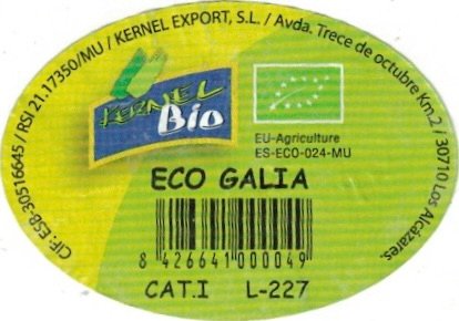 Kernel export eco galia 8426641000049 murcia-spain