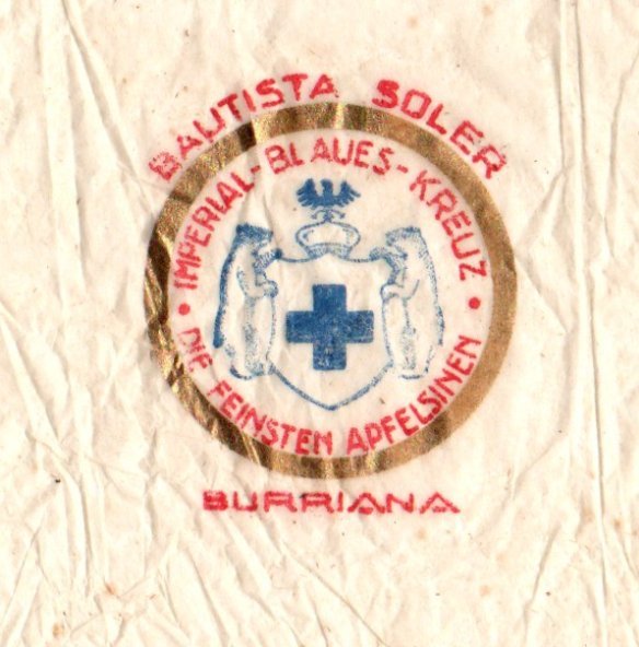 bautista soler imperial blaues kreuz die feinsten apfelsinen burriana