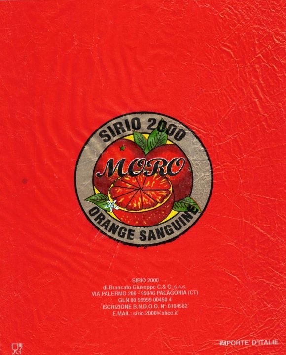 Moro sirio 2000 orange sanguine importe d italie