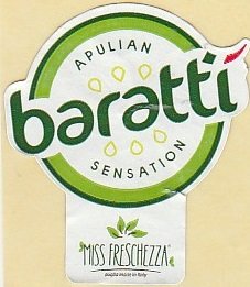 baratti apulian sensation miss freschezza puglia made in italy