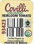 Covilli organic heirloom tomato 93423 produce of mexico