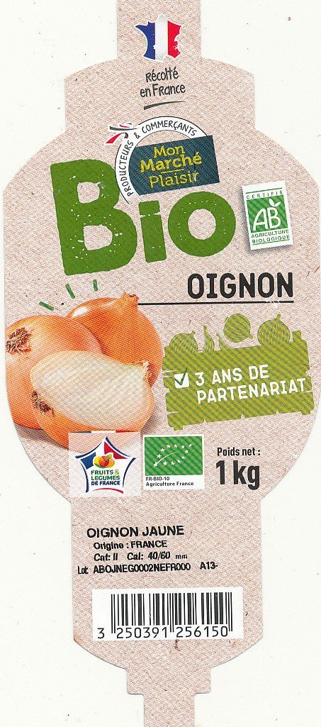 Mon marche plaisir bio oignon oignon jaune 3250391256150