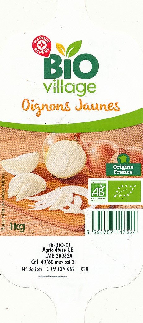 bio village oignons jaunes 3564707117524