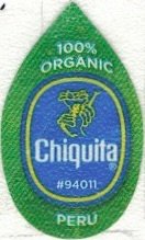 Chiquita 100% organic #94011 peru