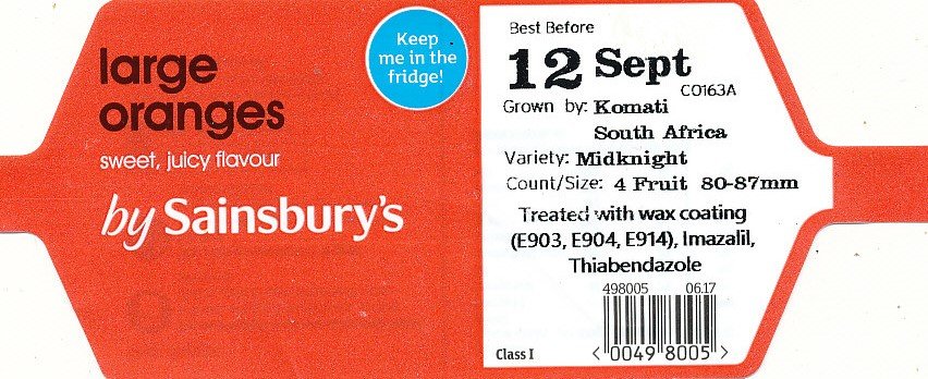 by sainsbury s large oranges sweet, juicy flavour <00498005>