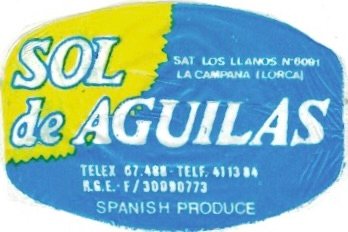 Sol de Aguilas sat los llanos la campane (llorca) spanish produce