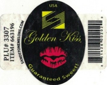 Golden Kiss usa plu #3307 item #663196 sandstonemelons.com 851426002020 guaranteed sweet
