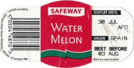 Safeway water melon 05044870 origen spain