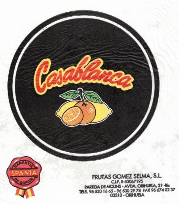 Casablanca frutas gomez selma orihuela spania