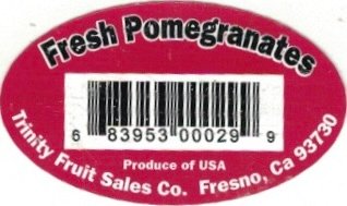 Trinity Fruit Sales Co. fresh pomegranate 683953000299 produce of usa fresno ca 93730