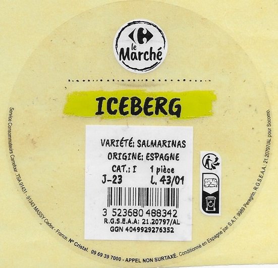 Le marche iceberg origine espagne 3523680488342