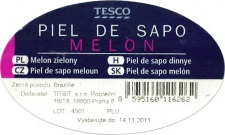 Tesco piel de sapo pl melon zielony cz piel de sapo meloun h piel de sapo dinnye sk piel de sapo melon zeme pudovu brazilie 8595160116262