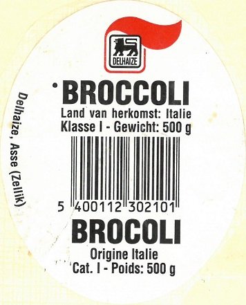 delhaize broccoli 5400112302101 italie