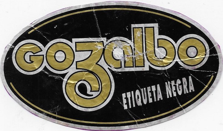 Gozalbo etiqueta negra