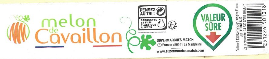 melon de cavaillon supermarche match force sud 3251226501018