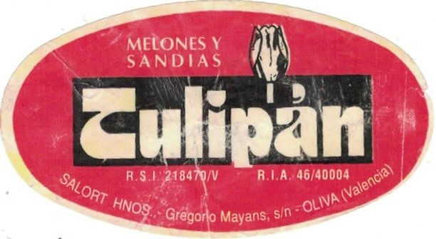 Tulipan melones sandias salort hnos. gregorio mayans s/n oliva (valencia)