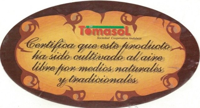 Tomasol sociedad cooperatuva andaluca certifica que ...
