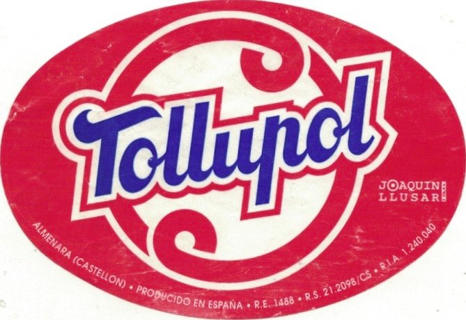 Tollupol joaquine llusar almenara (castellon) producido en espana