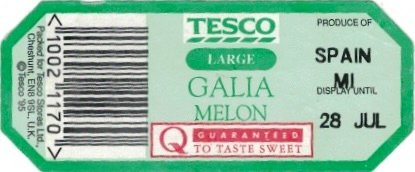 Tesco large galia melon produce of spain 10021170 guaranteed to taste sweet
