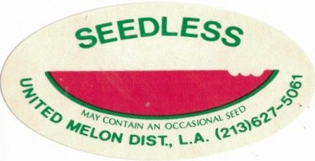 United melon dist. l.a. seedless may contain an occasional seed