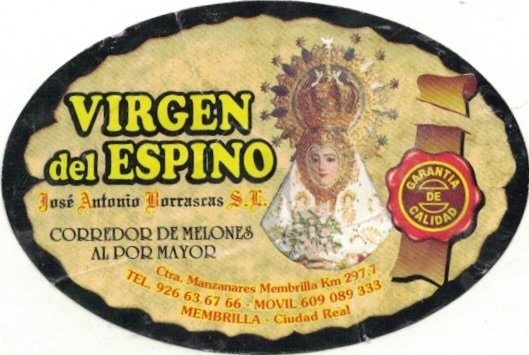 Virgen del Espino jose antonio borrascas s.l. corredor de melones al por mayor membrilla garantia de calidad ciudad real
