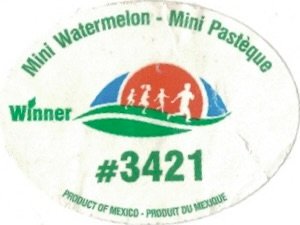Winner mini watermelon mini pasteque #3421 product of mexico produit du mexique