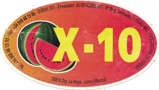 X-10 producido en espana 30816 dip. la hoya lorca (murcia)