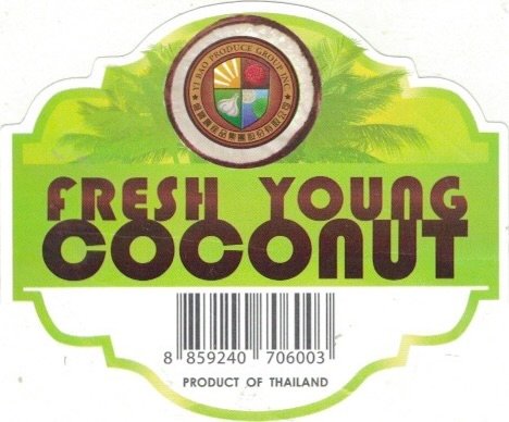 Yi Bao Produce Group fresh young coconut 8859240706003 product of thailand