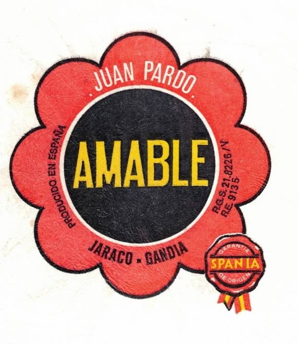 amable juan pardo jaraco gandia producido en espana spania
