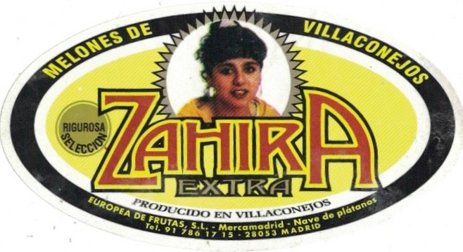 Zahira extra melones villaconejos rigurosa seleccion producida en villaconejos europa de frutas s.l. madrid