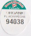 Nature s first fruit canada organic peach/peche 94038