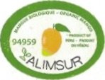 Alimsur mangue biologique organic mango 94959 product of peru produit du perou
