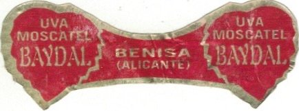 Baydal uva moscatel benisa (alicante)