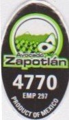 Zapotlan 4770 emp 297 product of mexico
