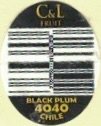 C&L Fruit black plum 4040 chile