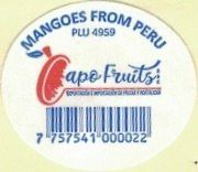 Capo Fruits mangoes from peru plu 4959 7757541000022