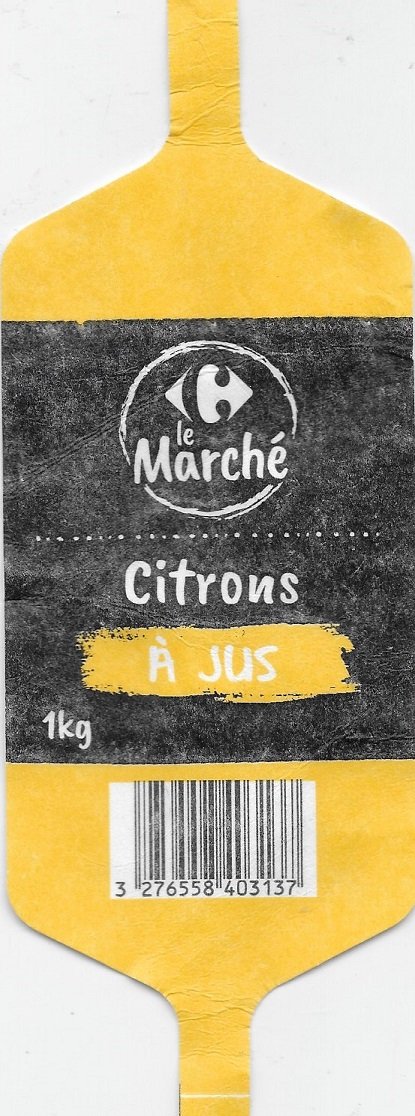 Le marche citrons a jus 1kg 3276558403137 origine espagne
