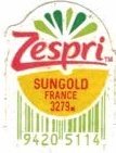 Zespri sungold france 3279 94205114