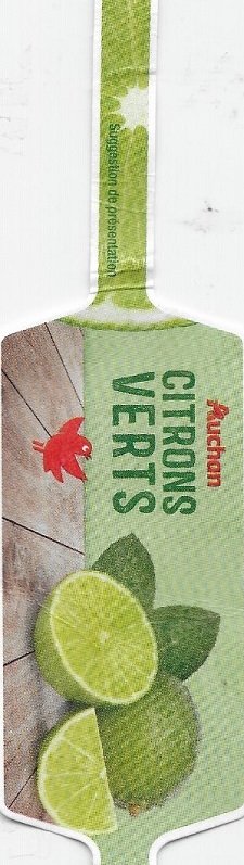 Auchan citrons verts origine bresil 500g 3254560408876