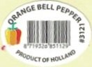 orange bell pepper #3121 8719326851129 product of holland