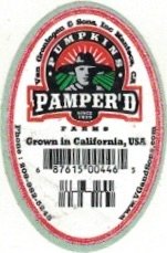 pamper d farms pumpkins since 1939 grown in california usa 687615004465
