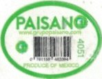 Paisano www.grupopaisana.com 4051 078115948394 produce of mexico