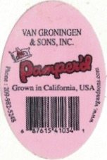 Pamper d van gronigen & Sons inc. grown in california usa 687615410341