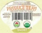 Produce team the best from the field product of mexico produit du mexique organic biologique usda organic 94087