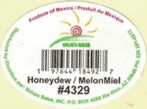 Saluza sales produce of mexico produit du mexique 197644184927 honeydew melon miel #4329