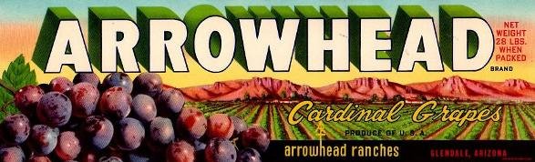 arrowhead cardinal grapes produce of usa